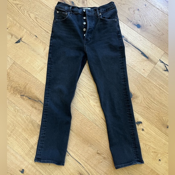 Agolde Riley High Rise Straight Crop - Picture 4 of 6